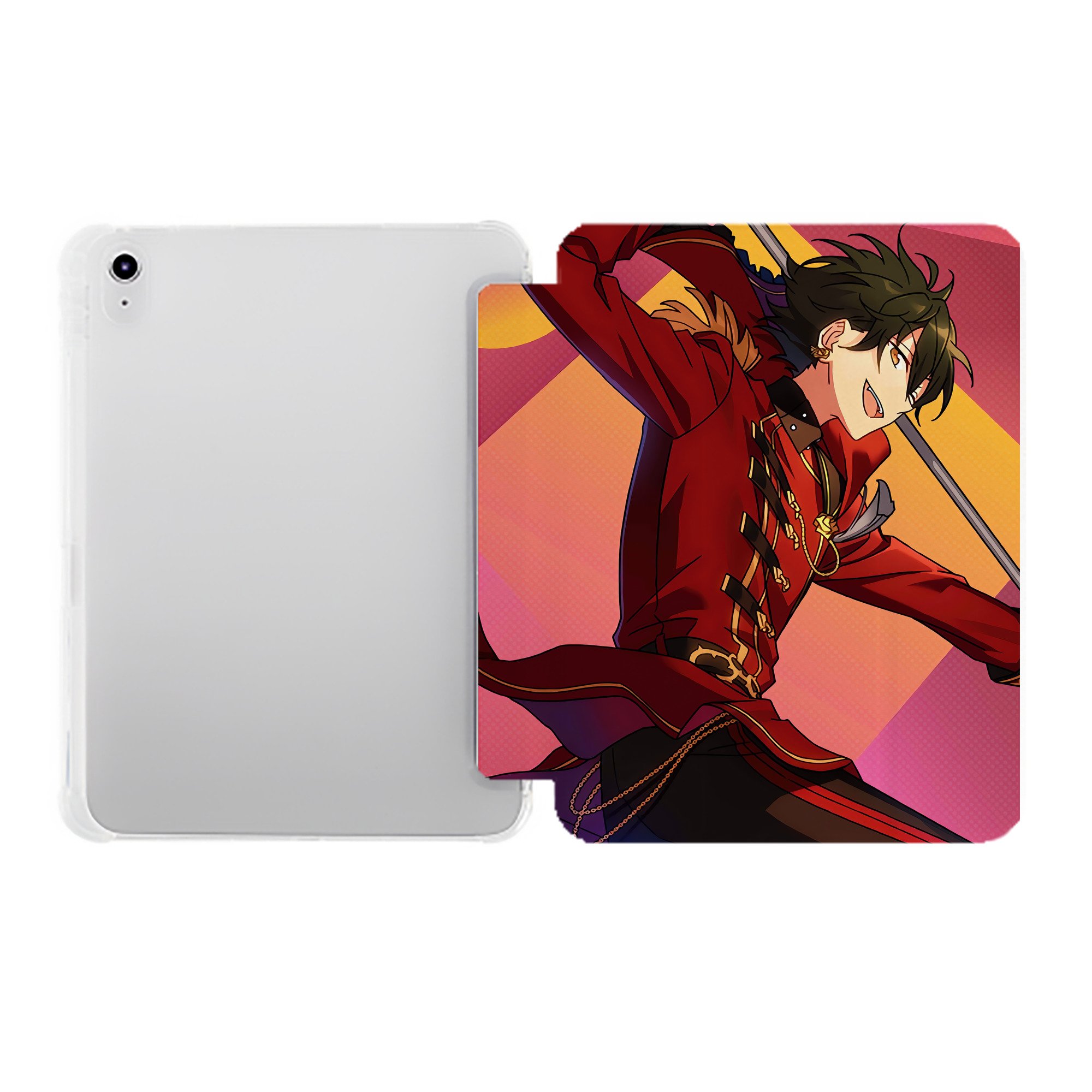 （画像用） あんさんぶるスターズ! Ensemble Stars IPad ケース ペン収納付き 三つ折りスタンド PUレザー×シリコン 対応機種9.5/10.5/10.9インチ